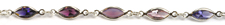 Rhodium Cyclamen Chain